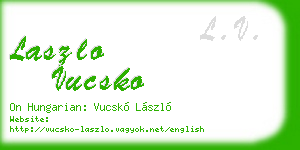 laszlo vucsko business card
