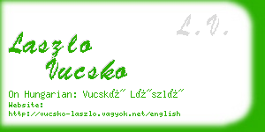 laszlo vucsko business card